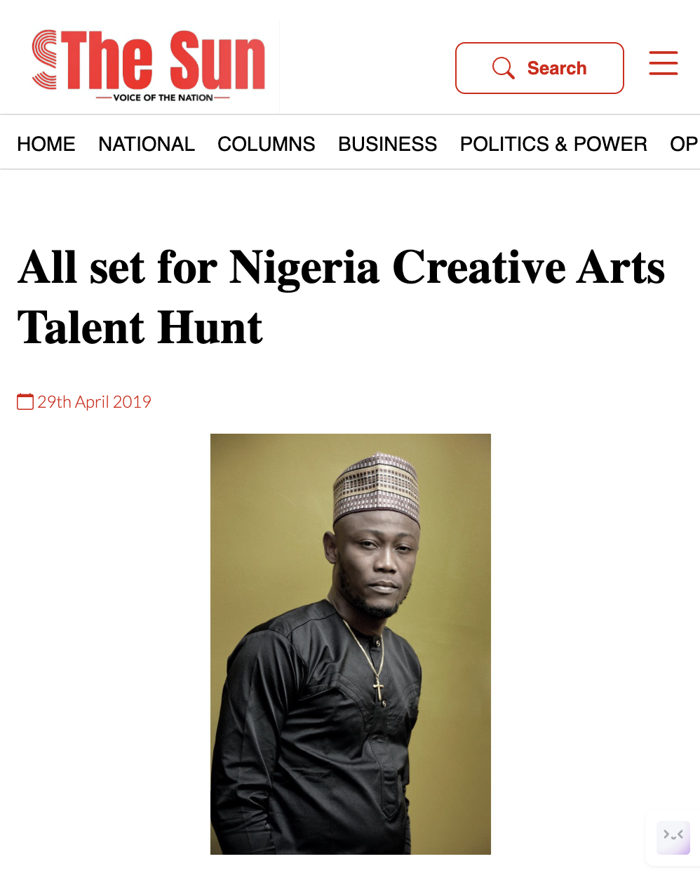 The Sun Nigeria Press Feature